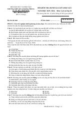 Đề thi Giữa kì 1 Lịch sử 10 năm 2025-2026 trường THPT Số 1 Lê Hồng Phong (Đắk Lắk)